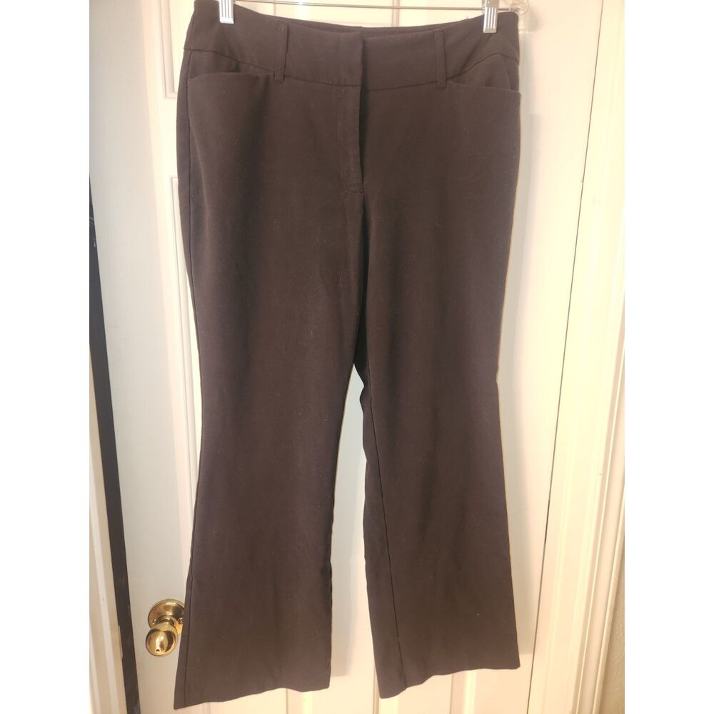 Time & Tru Black Slacks Women's Size 12P Petite Dress Pants Trousers Workwear